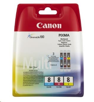 Canon BJ CARTRIDGE CLI-8 C/M/Y Multi pack (0621B029)