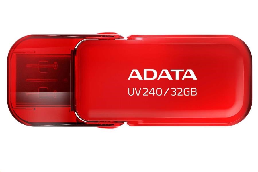 ADATA Flash Disk 32GB UV240, USB 2.0 Dash Drive, červená AUV240-32G-RRD