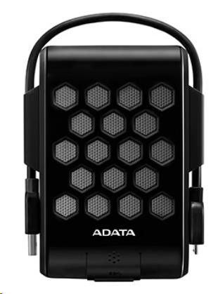 ADATA Externí HDD 1TB 2,5" USB 3.2, DashDrive™ Durable HD720, G-sensor, černý, (gumový, vodě/nárazu odolný)