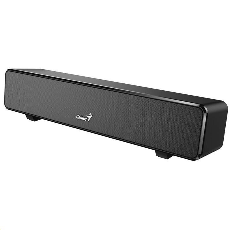 GENIUS repro USB SoundBar 100/ drátový/ 6W/ USB/ 3,5" jack/ černý 31730024400