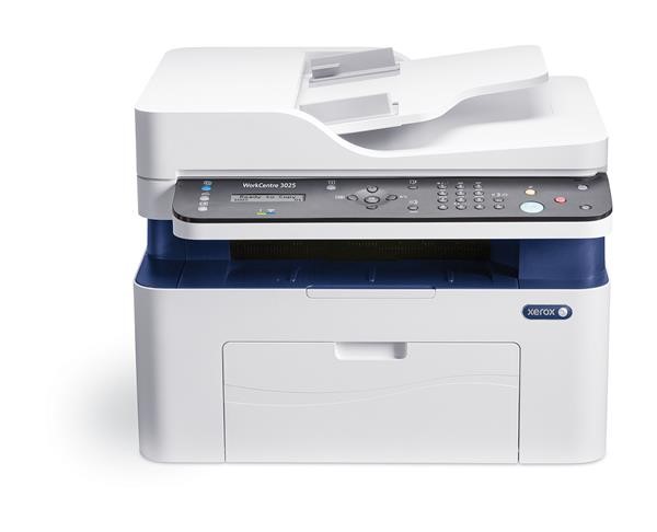 Xerox WorkCentre 3025Ni, ČB A4, 20PPM, GDI, USB, FAX, ADF, Lan, Wifi, 128MB, Apple AirPrint, Google Cloud Print (3025V_NI)