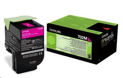 LEXMARK Magenta toner 702M pro CS310/410/510 z programu Lexmark Return (1 000 stran) (70C20M0)