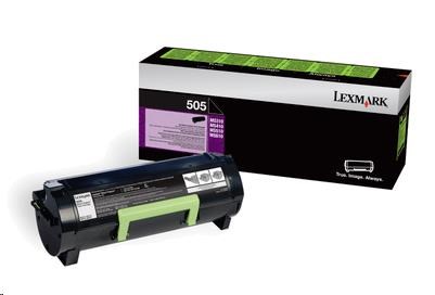 LEXMARK černý toner 502 pro: MS310/410/510/610 z programu Lexmark Return (1 500 stran) (50F2000)