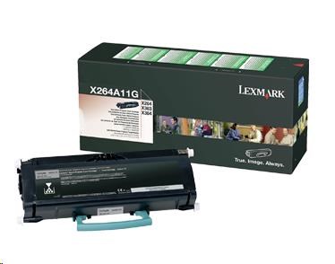 LEXMARK černý toner pro X264, X363, X364 (3 500 stran) (X264A11G)