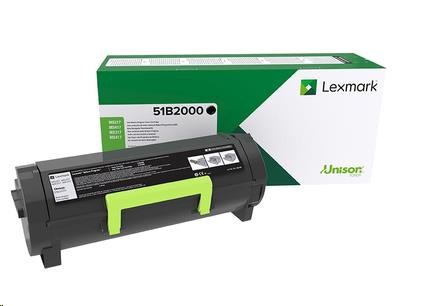 Lexmark černý toner pro MS/MX 317,417,517,617 z programu Lexmark Return na 2 500 stran (51B2000)