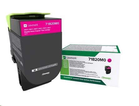 Lexmark toner pro CS/CX317, 417, 517 Magenta z programu Lexmark Return na 2 300 stran (71B20M0)