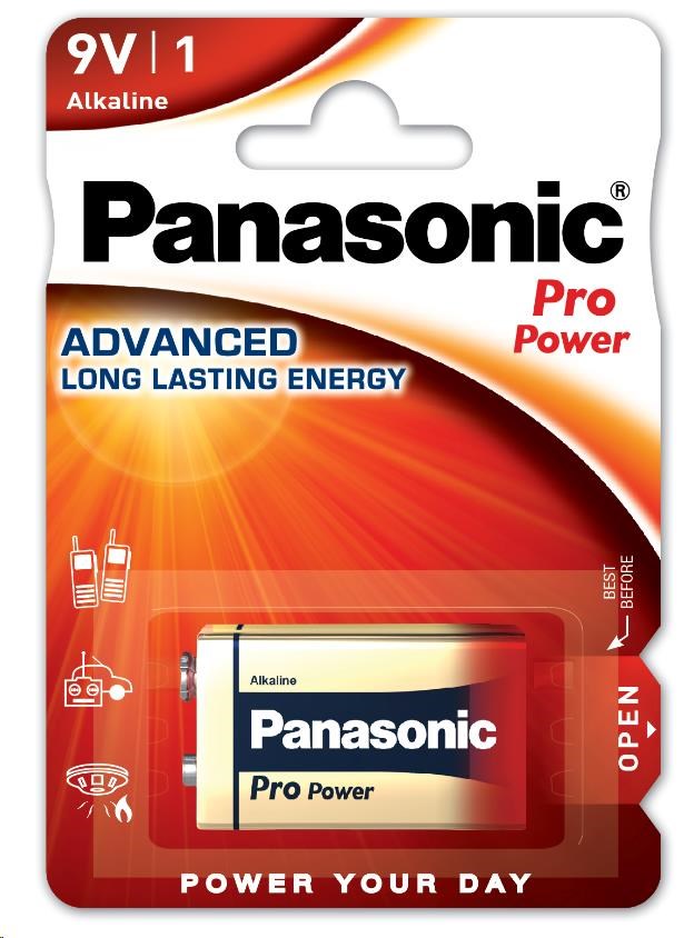 PANASONIC Alkalické baterie - Pro Power 9V 9V balení - 1ks (00245999)