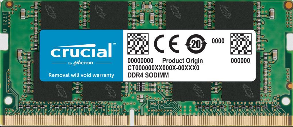 Crucial 16GB DDR4-3200 SODIMM CL22 CT16G4SFRA32A