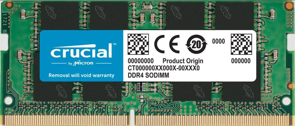 Crucial 8GB DDR4-3200 SODIMM CL22 CT8G4SFRA32A