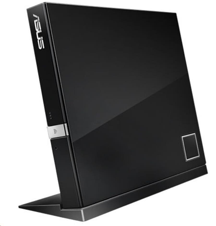 ASUS External Slim BD Writer SBW-06D2X-U BLACK, USB 3.1, Blu-ray 90-DT20305-UA199KZ