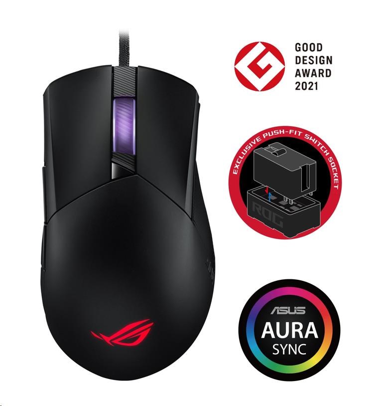 ASUS myš ROG GLADIUS III (P514), USB, černá