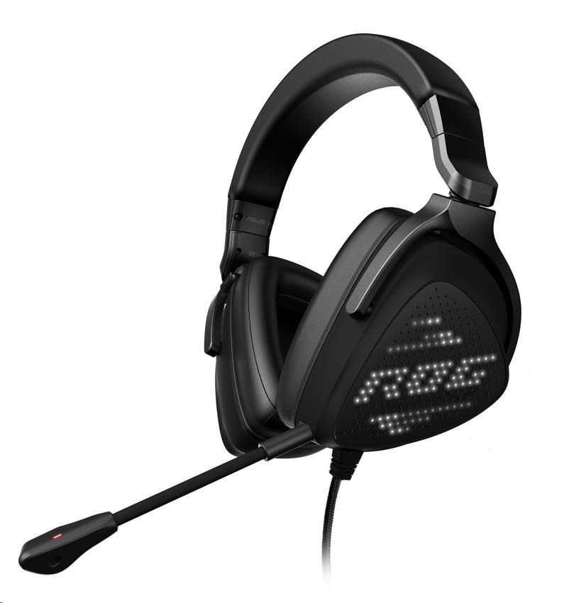 ASUS sluchátka ROG DELTA S ANIMATE, Gaming Headset, černá 90YH037M-B2UA00