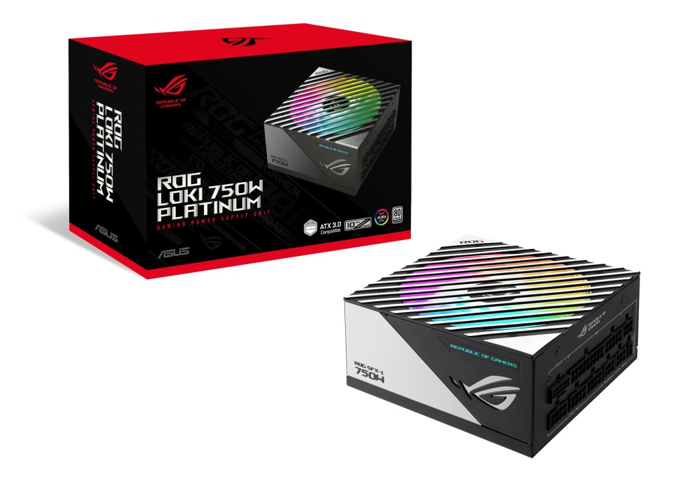 ASUS zdroj ROG Loki SFX-L 750W Platinum, 80+ Platinum, ARGB 90YE00N4-B0NA00