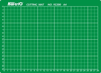 Řezací podložka KW-triO A4 9Z200 pro řezání odlamovacím nebo rotačním nožem zelená