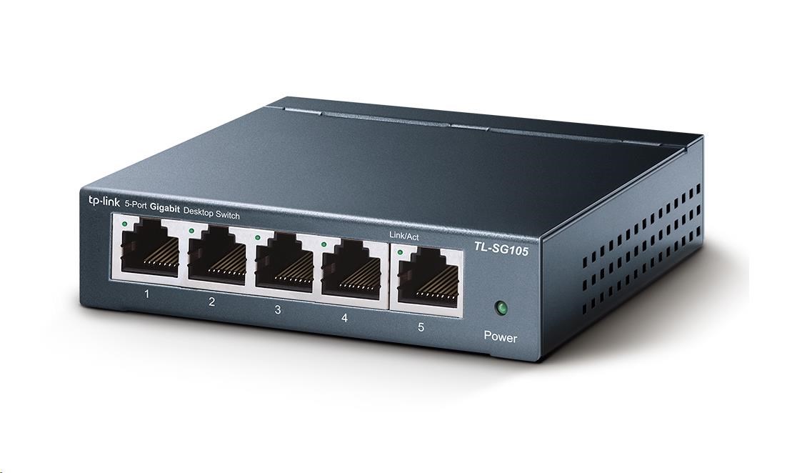 TP-Link switch TL-SG105 (5xGbE, fanless)