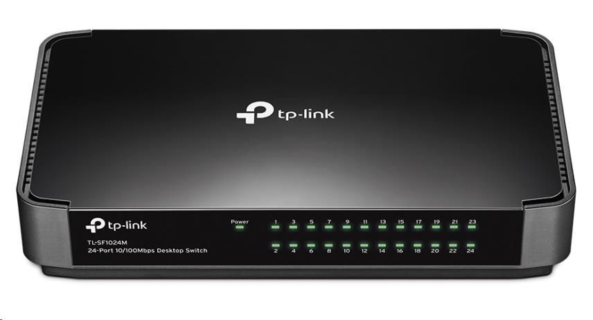 TP-Link switch TL-SF1024M (24x100Mb/s, fanless)