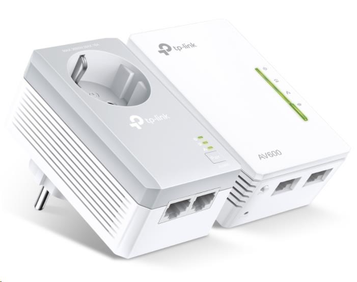 TP-Link TL-WPA4226KIT WiFi4 průchozí powerline set (N600, AV600,2x100Mb/s,HomePlug AV2)