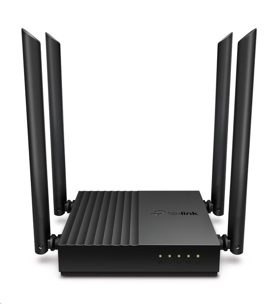 TP-Link Archer C64 WiFi5 router (AC1200, 2,4GHz/5GHz, 4xGbELAN, 1xGbEWAN)