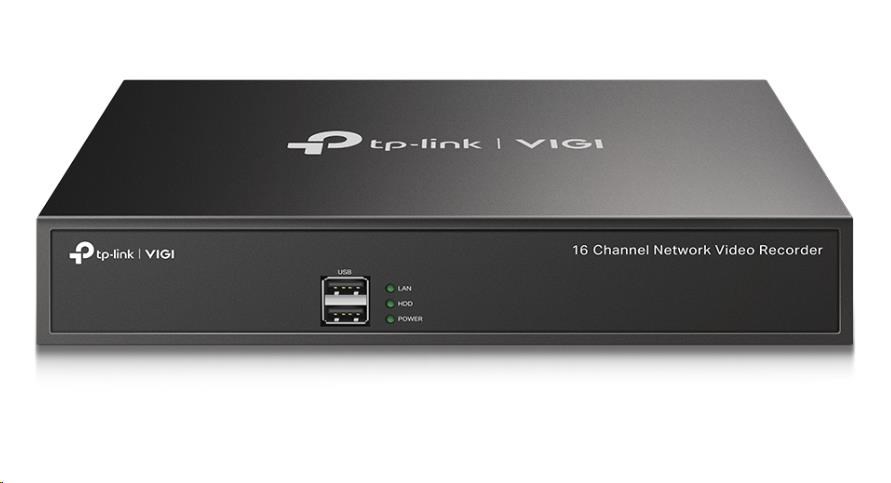 TP-Link VIGI NVR1016H, videorekordér, 16 channels, 1x100Mb/s LAN, 1xVGA,2xUSB2.0,1xHDMI