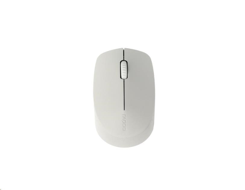 RAPOO myš M100 Silent Comfortable Silent Multi-Mode Mouse, Light Grey 6940056181855