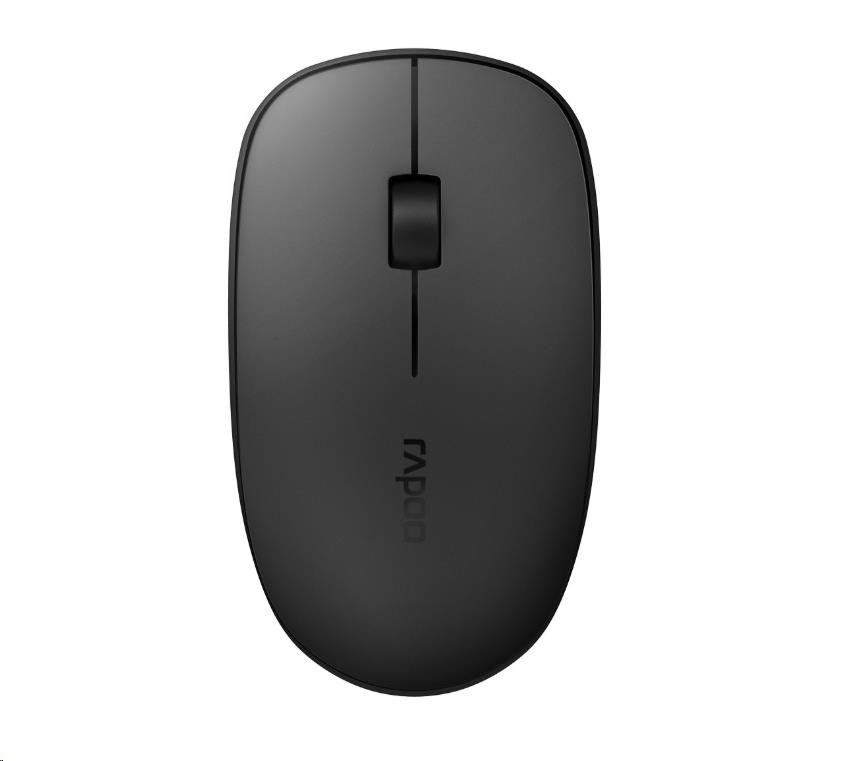 RAPOO myš M200 Silent Multi-Mode Wireless Mouse, Black 6940056181046