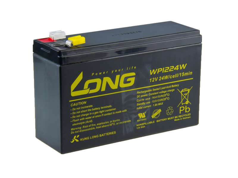 Long 12V 6Ah HighRate F2 PBLO-12V006-F2AH