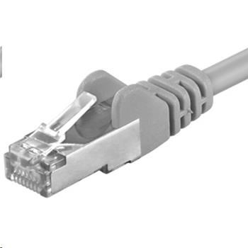 PREMIUMCORD Patch kabel CAT6a S-FTP, RJ45-RJ45, AWG 26/7 5m šedá sp6asftp050