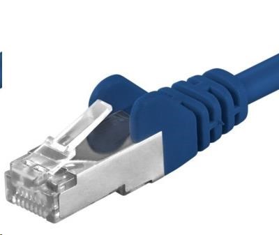 PREMIUMCORD Patch kabel CAT6a S-FTP, RJ45-RJ45, AWG 26/7 5m modrá sp6asftp050B