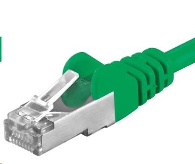 PREMIUMCORD Patch kabel CAT6a S-FTP, RJ45-RJ45, AWG 26/7 5m zelená sp6asftp050G