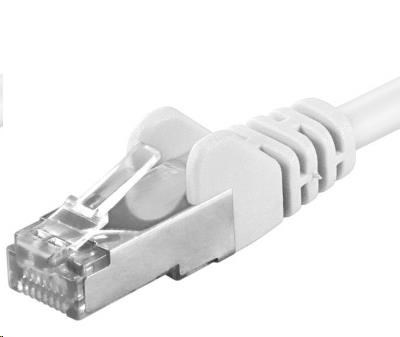 PREMIUMCORD Patch kabel CAT6a S-FTP, RJ45-RJ45, AWG 26/7 0,25m bílá sp6asftp002W