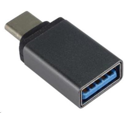 PREMIUMCORD Adapter USB 3.1 C/male - USB 3.0 A/female, metal grey, OTG kur31-03