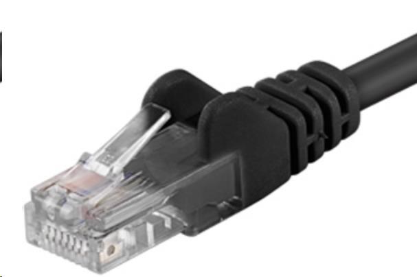 PREMIUMCORD Patch kabel UTP RJ45-RJ45 CAT5e 0.25m černá sputp002C