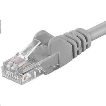 PREMIUMCORD Patch kabel UTP RJ45-RJ45 CAT5e 0.1m šedá sputp001