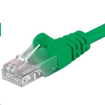 PREMIUMCORD Patch kabel UTP RJ45-RJ45 CAT5e 0.25m zelená sputp002G