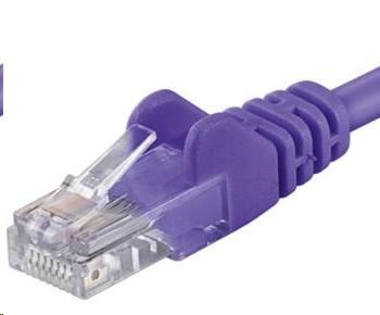 PREMIUMCORD Patch kabel UTP RJ45-RJ45 CAT5e 0.25m fialová sputp002V