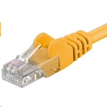 PREMIUMCORD Patch kabel UTP RJ45-RJ45 CAT5e 0.5m žlutá sputp005Y