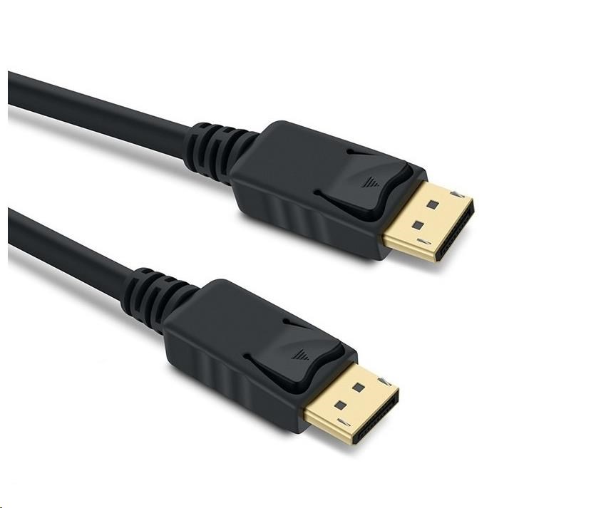 PREMIUMCORD Kabel DisplayPort 1.4 přípojný kabel M/M, zlacené konektory, 3m kport8-03