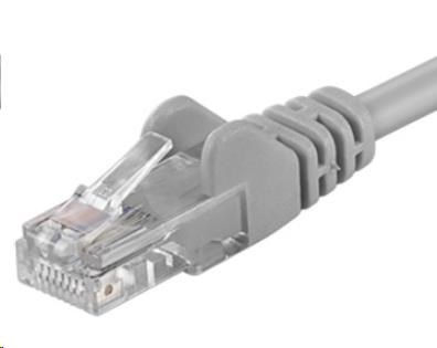 PremiumCord Patch kabel UTP RJ45-RJ45 CAT6 10m šedá sp6utp10