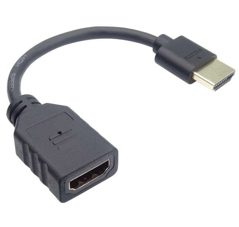 PremiumCord Flexi adapter HDMI Male - Female pro ohebné zapojení kabelu do TV kphdma-25