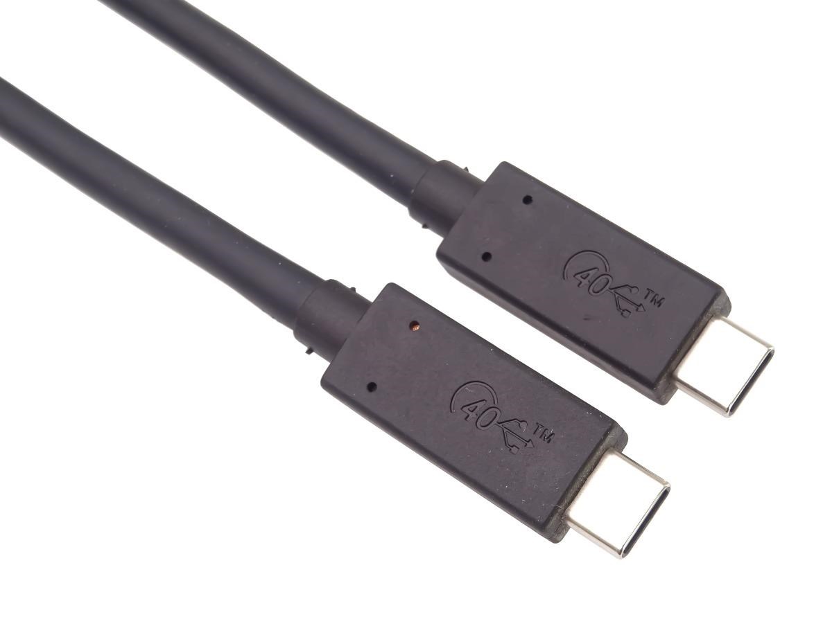 Premiumcord ku4cx08bk USB 4.0 , USB-C -> USB-C, 40Gbps, 0.8m, černý