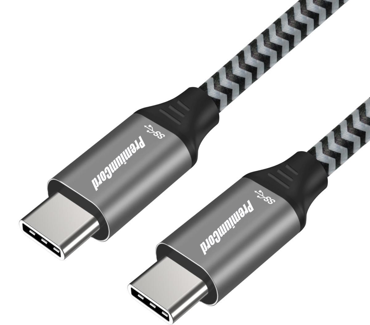 Premiumcord ku31ct05 USB 3.2 Gen 1 USB-C male - USB-C male, bavlněný oplet, 0,5m