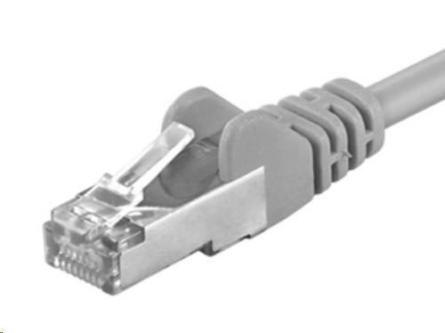 PREMIUMCORD Patch kabel CAT.6 F/UTP, RJ45-RJ45, AWG 26 1m šedá sp6ftp010