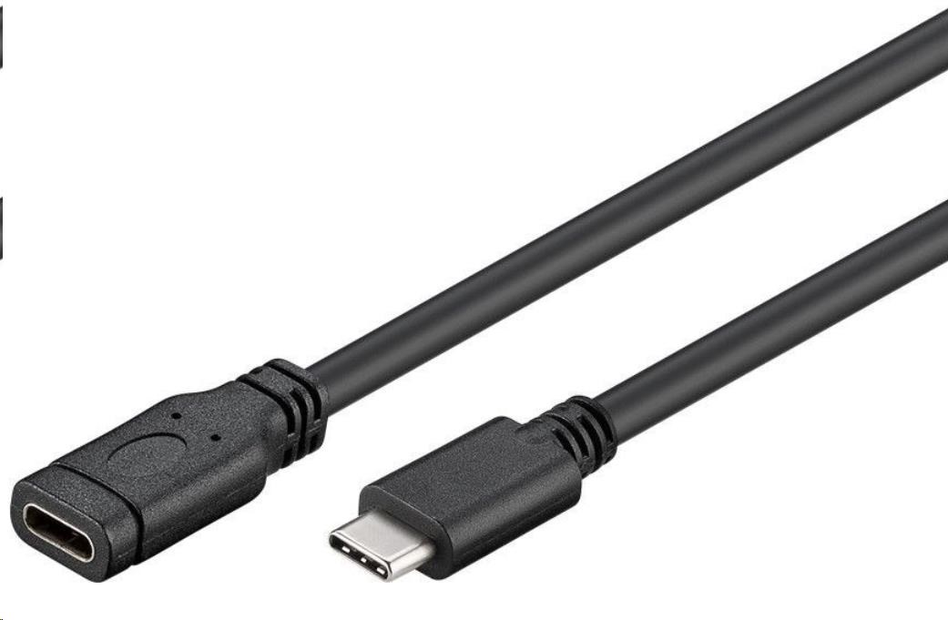 PremiumCord Prodlužovací kabel USB 3.2 generation 2, C/male - C/female, 1,5m ku31mfa015