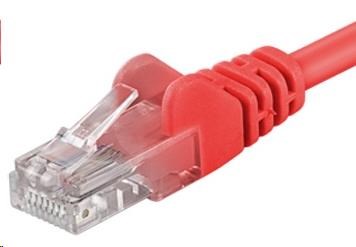 PremiumCord Patch kabel UTP RJ45-RJ45 CAT6 0.5m červená sp6utp005R