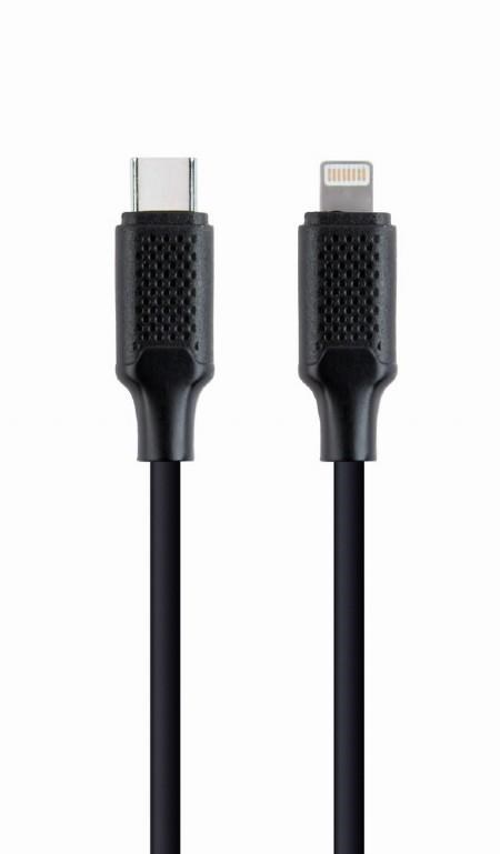 Gembird nabíjecí USB-C (M) na 8pin Lightning (M), 1,5m, černý