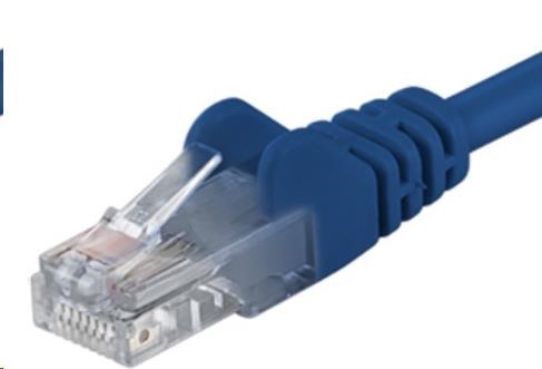 PremiumCord Patch kabel UTP RJ45-RJ45 CAT6 0.5m modrá sp6utp005B