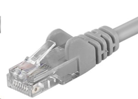 PremiumCord Patch kabel UTP RJ45-RJ45 CAT6 0.25m šedá sp6utp002