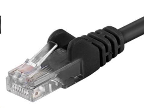 PremiumCord Patch kabel UTP RJ45-RJ45 CAT6 0.25m černá sp6utp002C