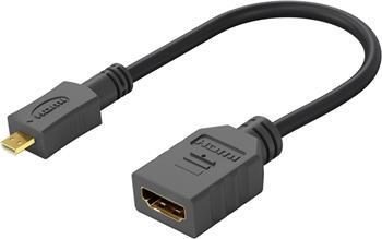 PremiumCord Flexi adaptér HDMI Typ A samice - micro HDMI Typ D samec pro ohebné zapojení kphdma-35