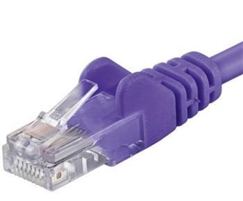 PremiumCord Patch kabel UTP RJ45-RJ45 CAT6 0.5m fialová sp6utp005V